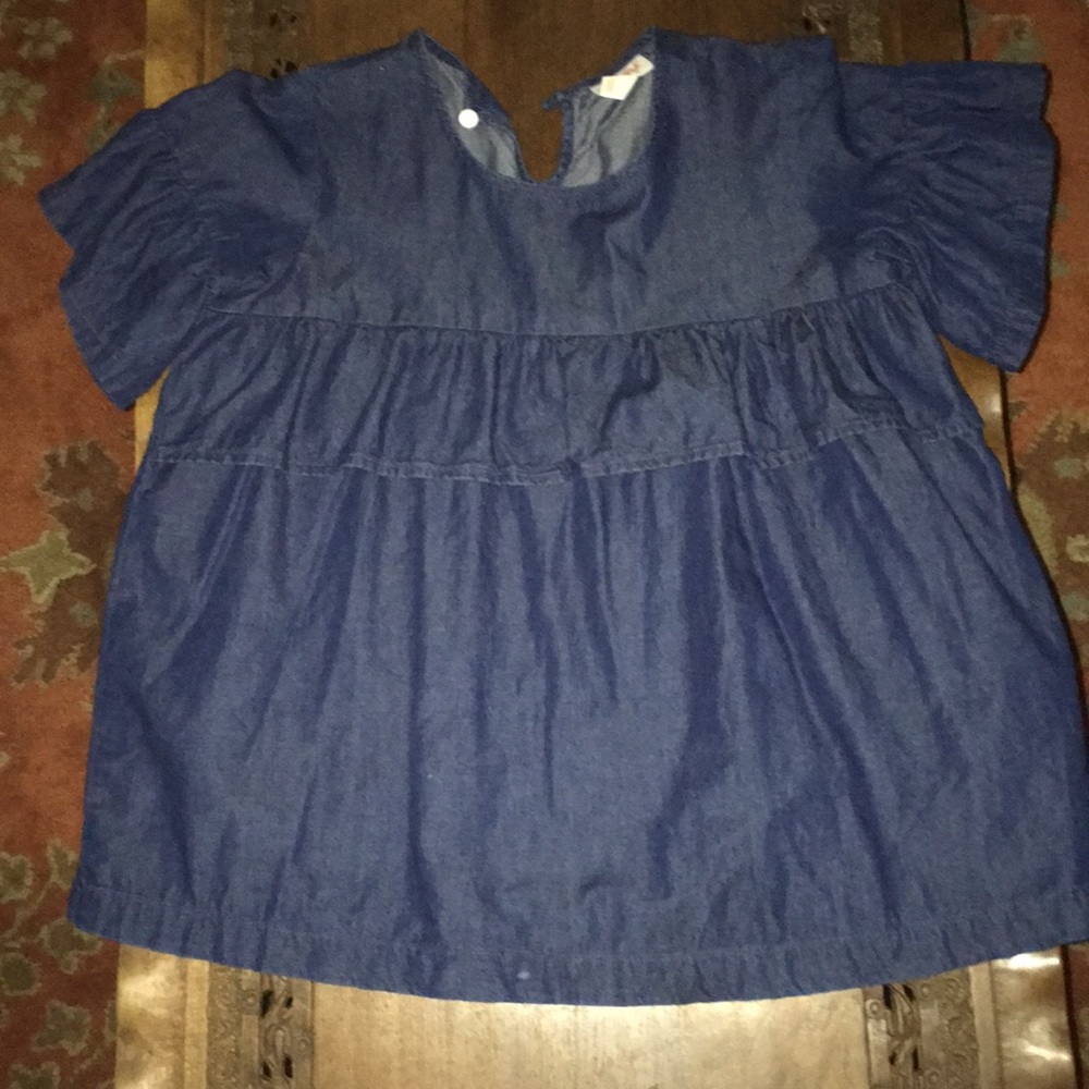 Cat and jack ruffled shirt
